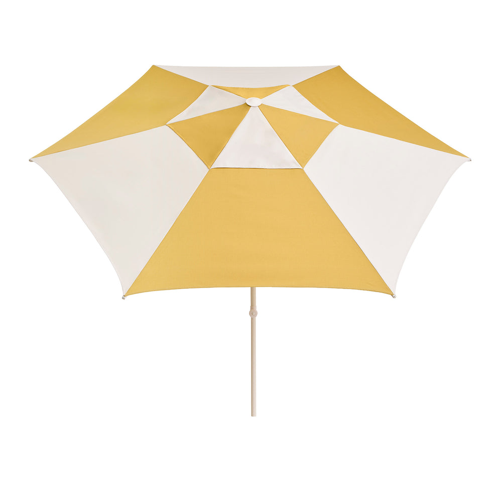 HAY - Terrazza Sonnenschirm | Ø 300 x H170-235 cm / off-white and ochre