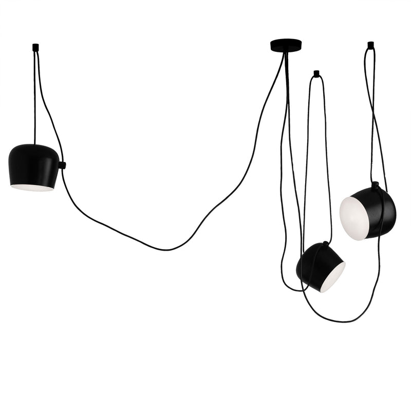 Flos - AIM LED-Pendelleuchten-Set | schwarz