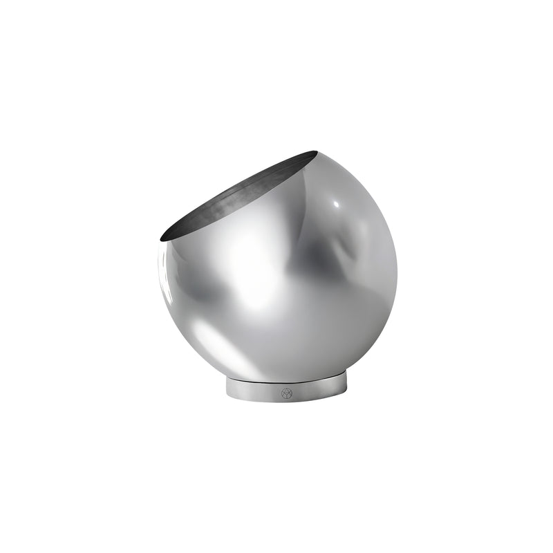 AYTM - Globe Blumentopf | Ø 17 x H 15,4 cm / silber/silber