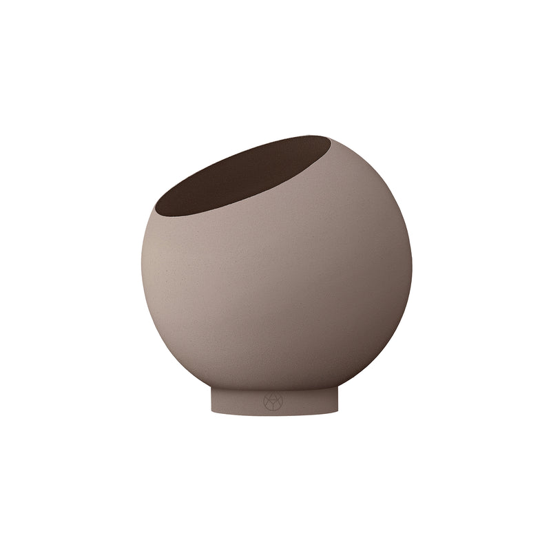 AYTM - Globe Blumentopf | Ø 21 x H 18,8 cm / taupe/taupe