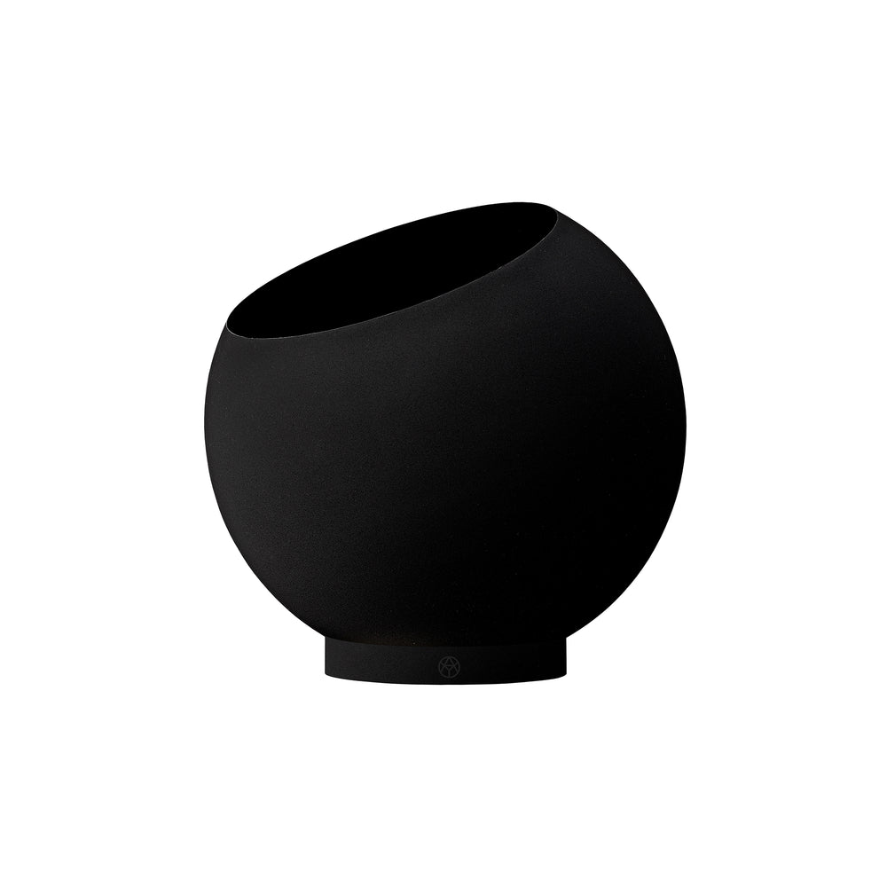 AYTM - Globe Blumentopf | Ø 30 x H 26,6 cm / schwarz/schwarz
