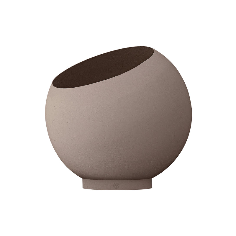 AYTM - Globe Blumentopf | Ø 37 x H 32,2 cm / taupe/taupe
