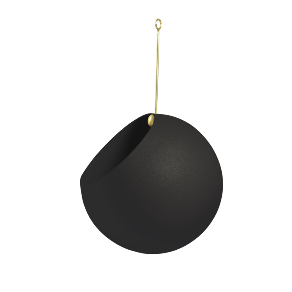 AYTM - Globe Hängeblumentopf | Ø 17 cm / schwarz