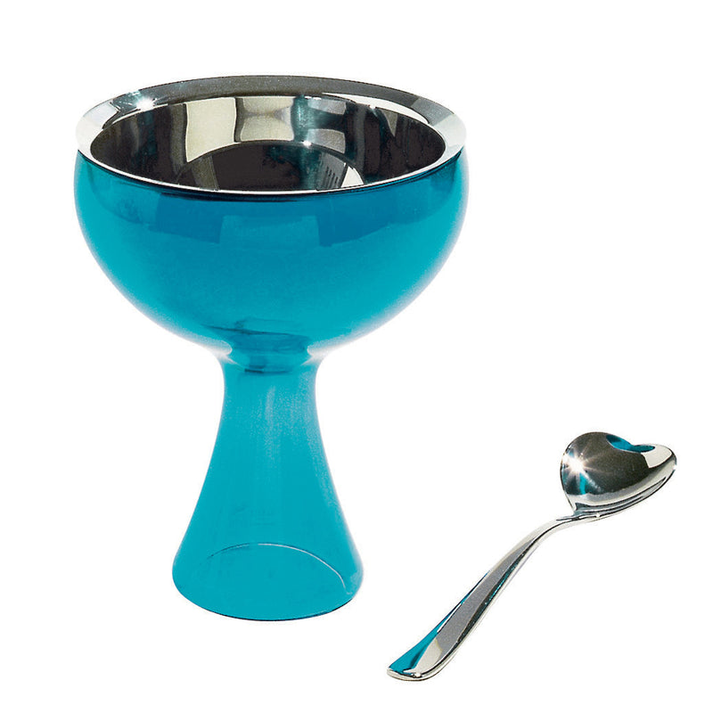 Alessi - Big Love Eisbecher-Set | blau