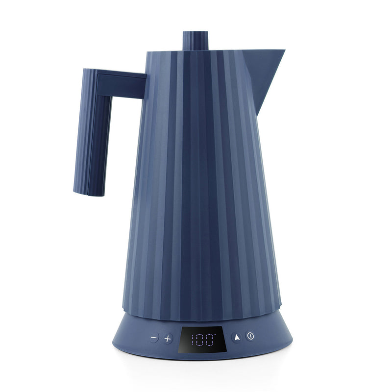 Alessi - Plissé Wasserkocher mit Temperaturregelung | blau