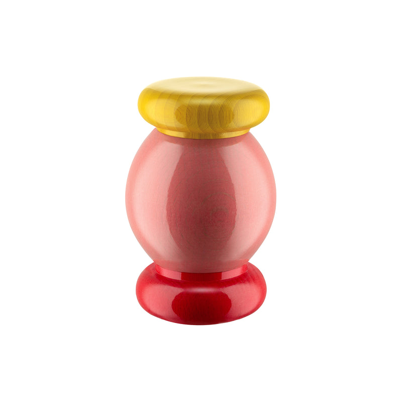 Alessi - Twergi Salz-/Pfeffer- und Gewürzmühle ES18 | rosa/rot/gelb