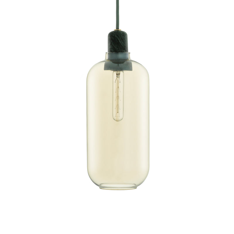 Normann Copenhagen - Amp Pendelleuchte | L / gold/grün
