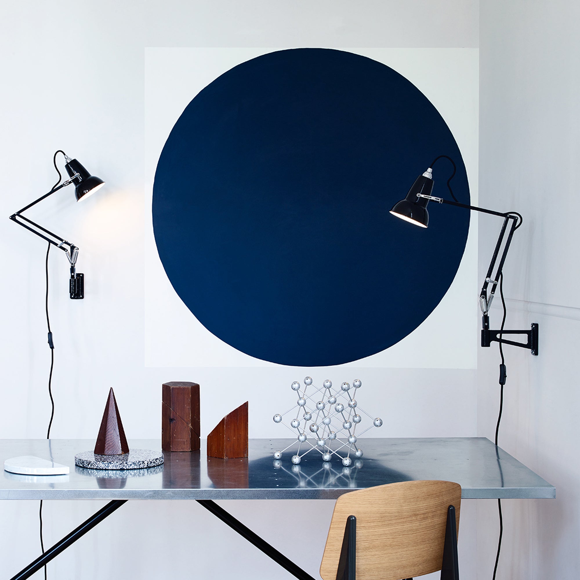 Anglepoise - Original 1227 Mini Wandleuchte mit Wandhalterung | jet schwarz