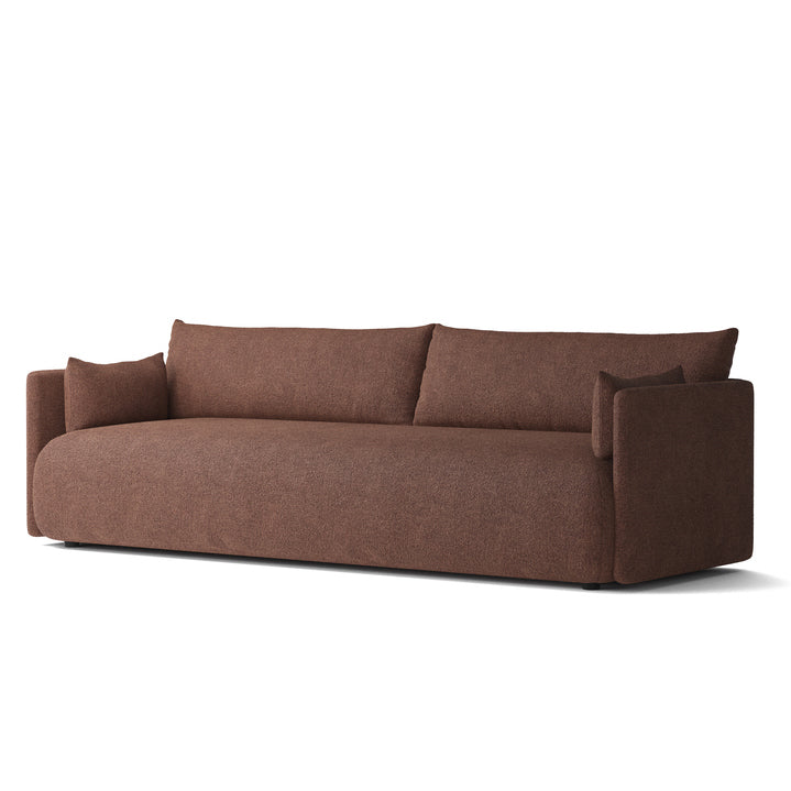Audo - Offset Sofa | Audo Bouclé bordeaux (08) / 3-Sitzer