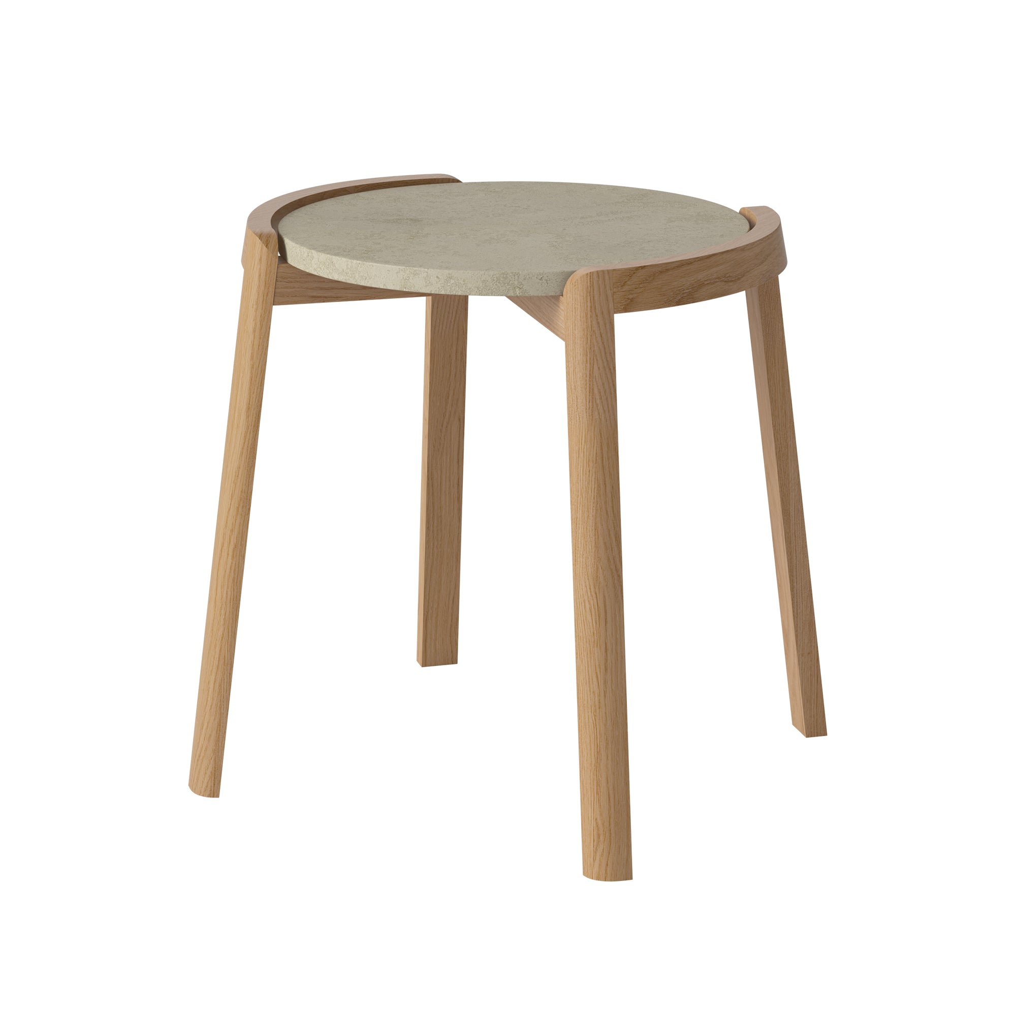 Bolia - Mix Coffee Table | Travertin sand / Ø 46 cm