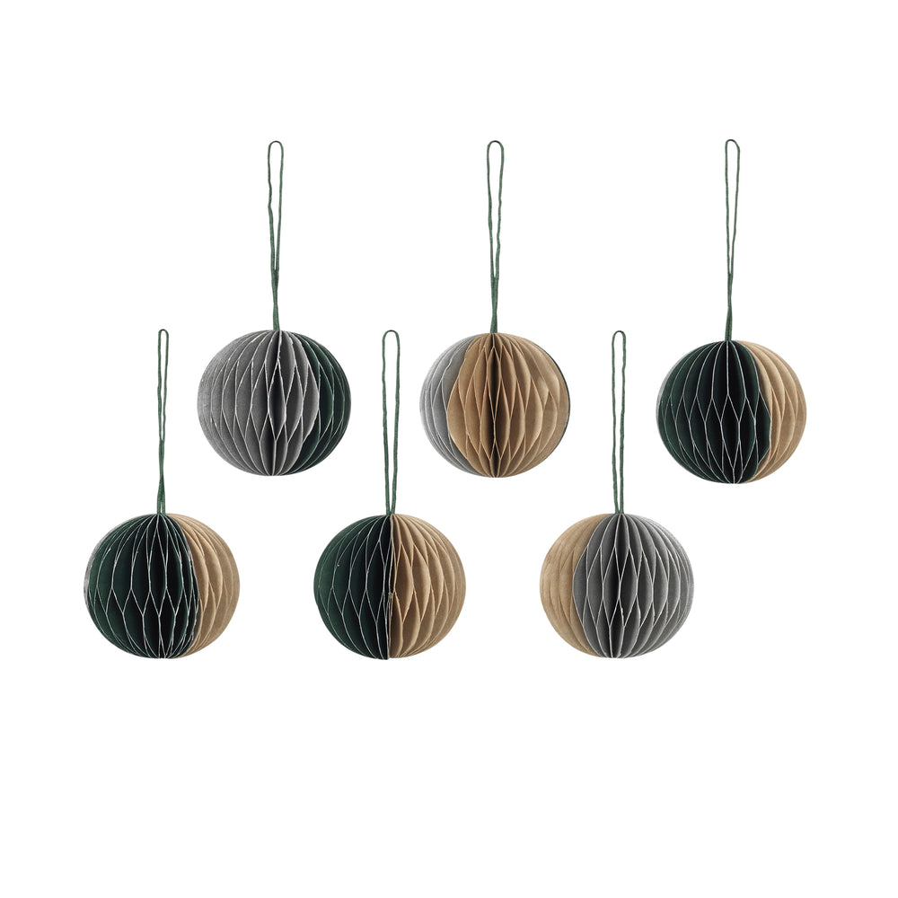 Broste Copenhagen - Christmas Ball Deko-Anhänger | Ø 5 cm / gemischte Farben 1