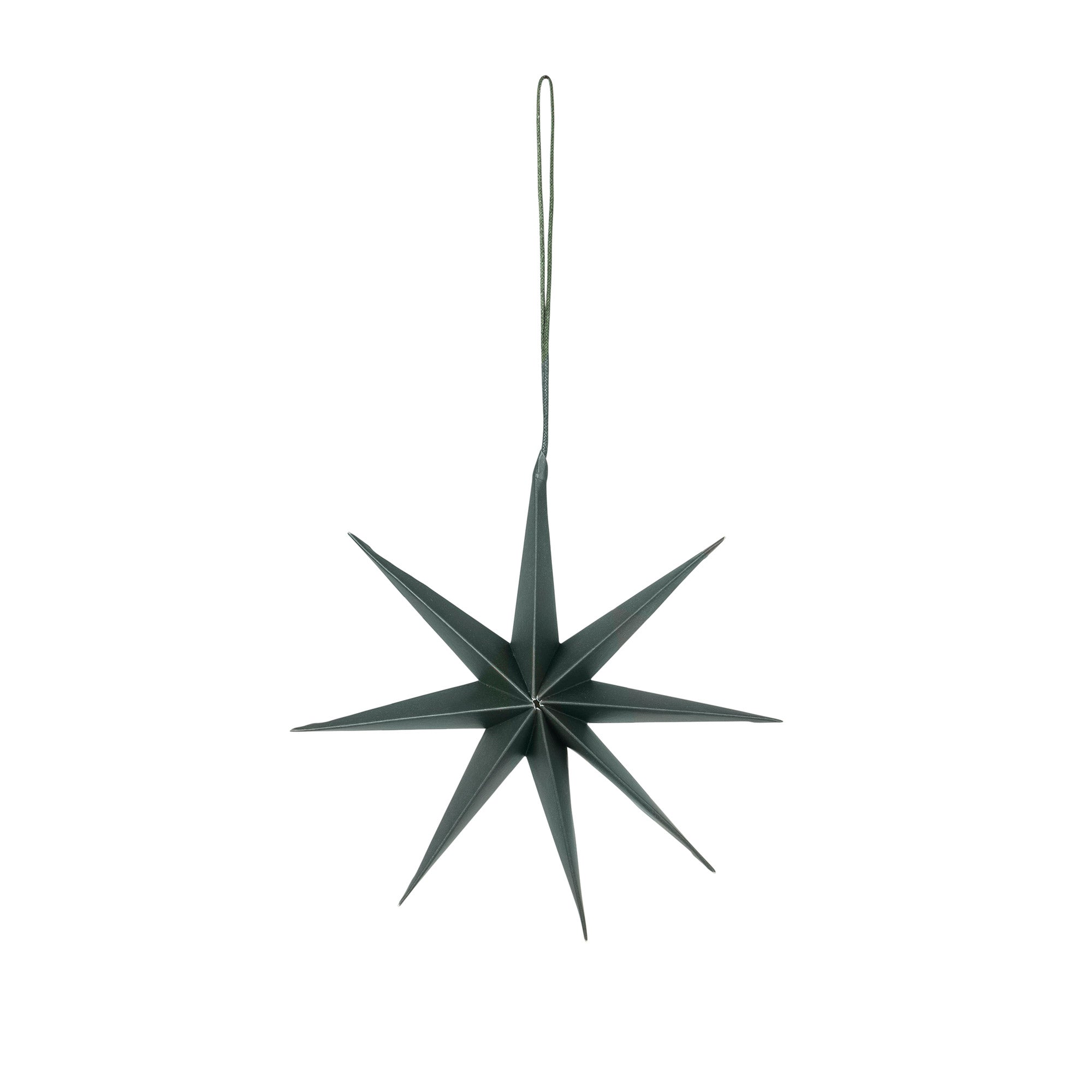 Broste Copenhagen - Christmas Star Deko-Anhänger | Ø 15 cm / deep forest