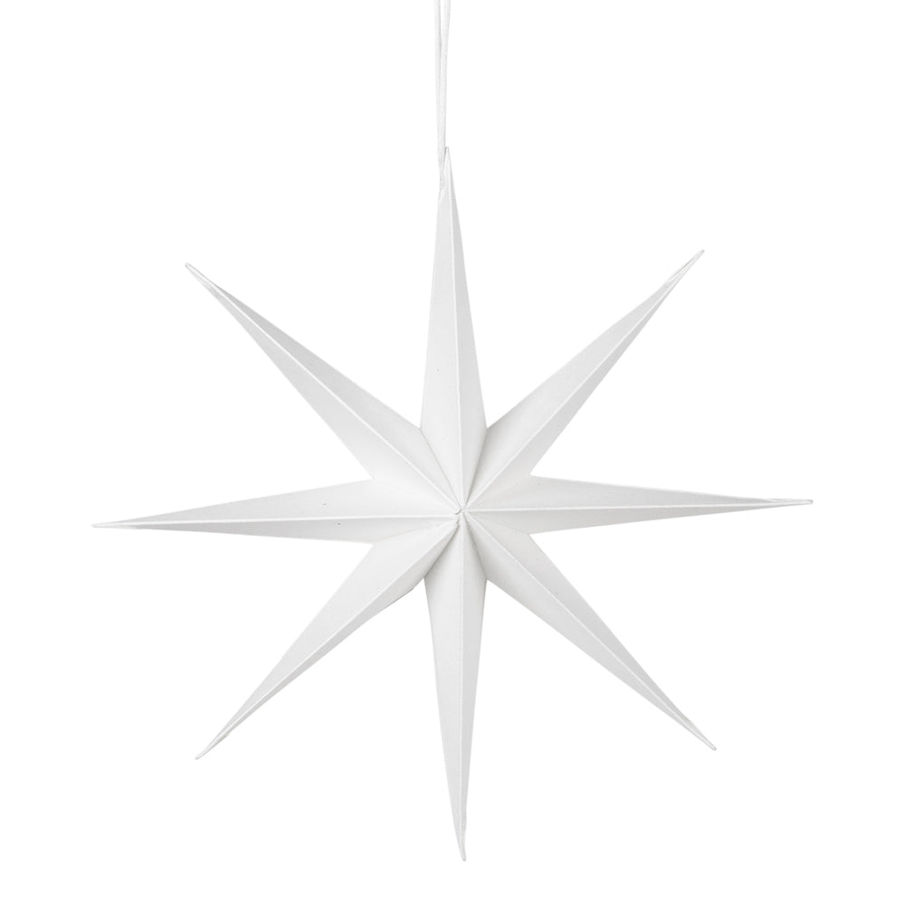 Broste Copenhagen - Christmas Star Deko-Anhänger | Ø 50 cm / weiß