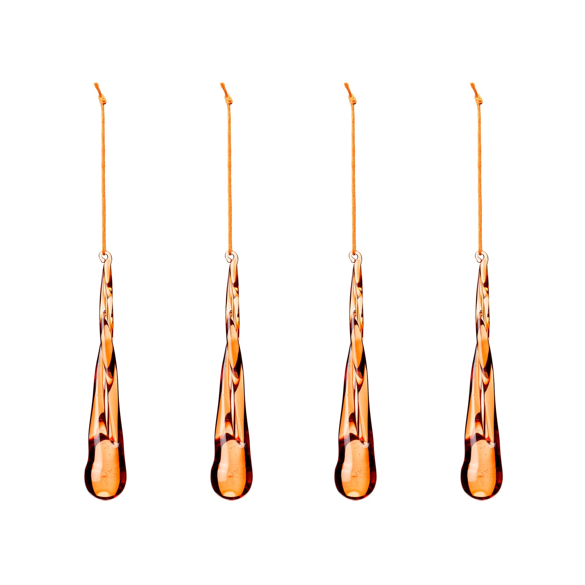 Broste Copenhagen - Christmas Tear Deko-Anhänger | pumpkin orange