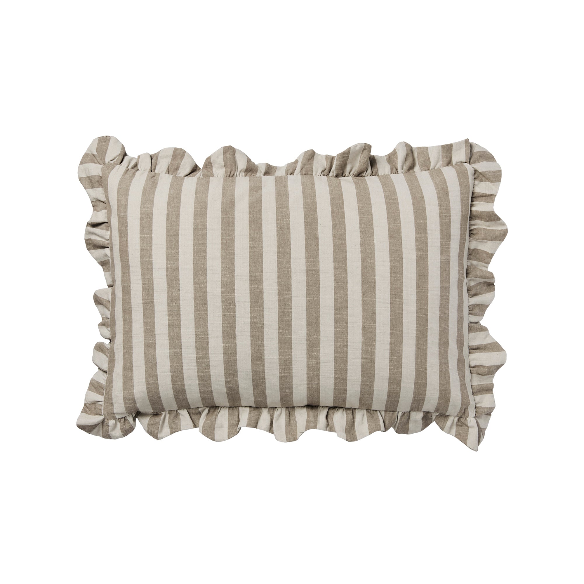Broste Copenhagen - Ina Kissenbezug | 40 x 60 cm / brown kelp/castle beige