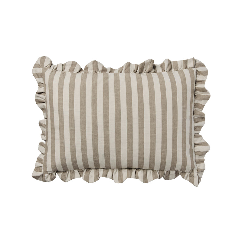 Broste Copenhagen - Ina Kissenbezug | 40 x 60 cm / brown kelp/castle beige