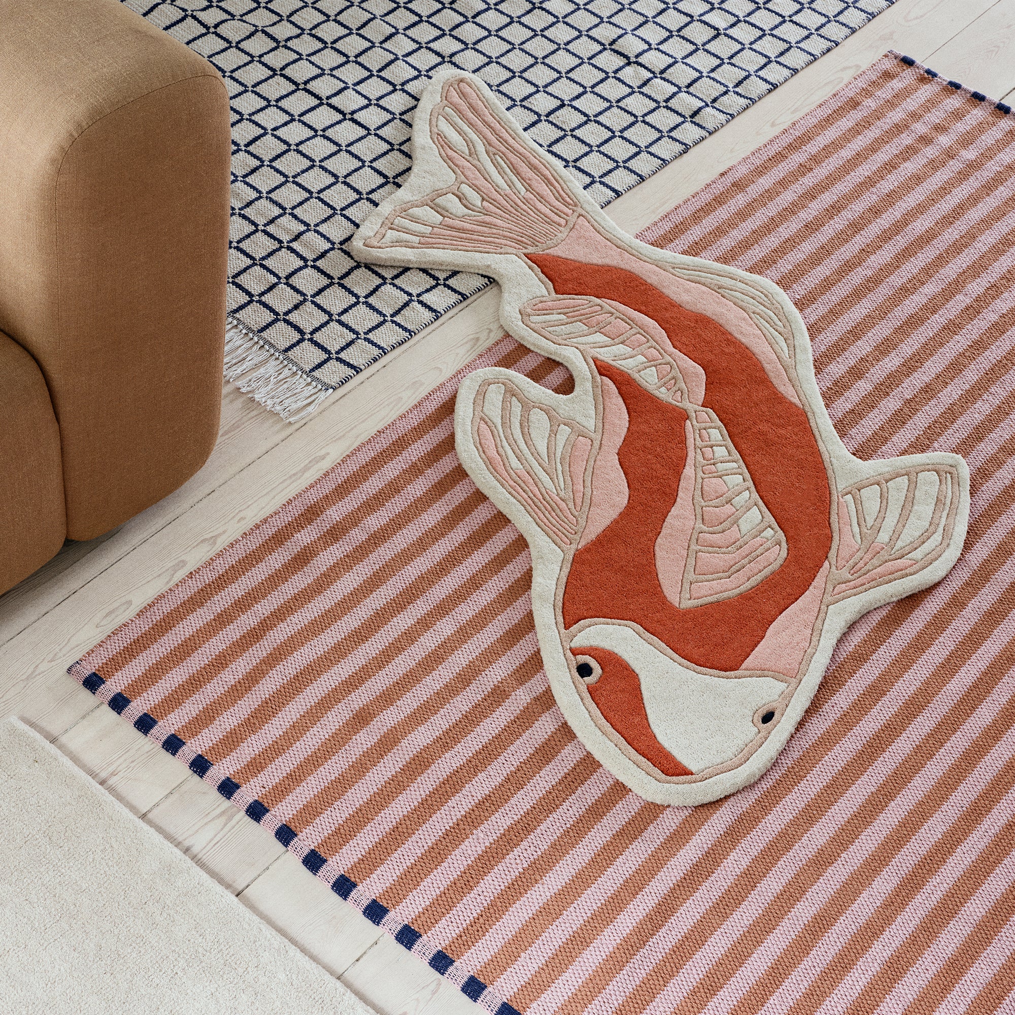 Broste Copenhagen - Koi Teppich | pumpkin orange