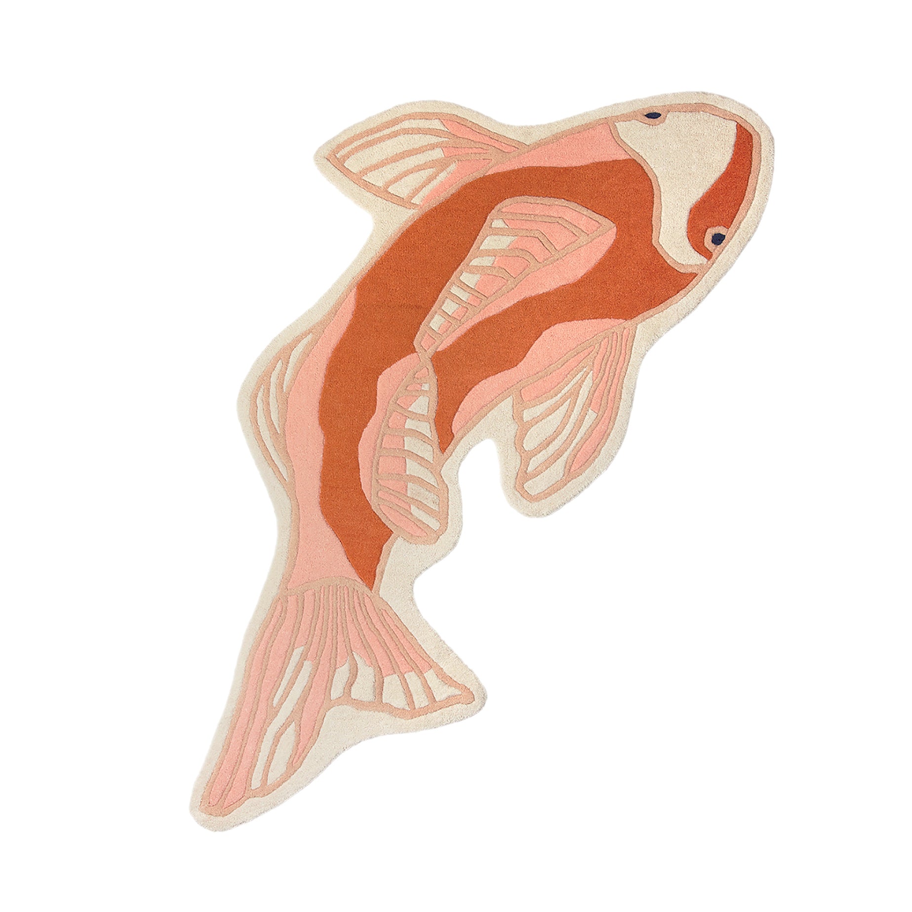 Broste Copenhagen - Koi Teppich | pumpkin orange