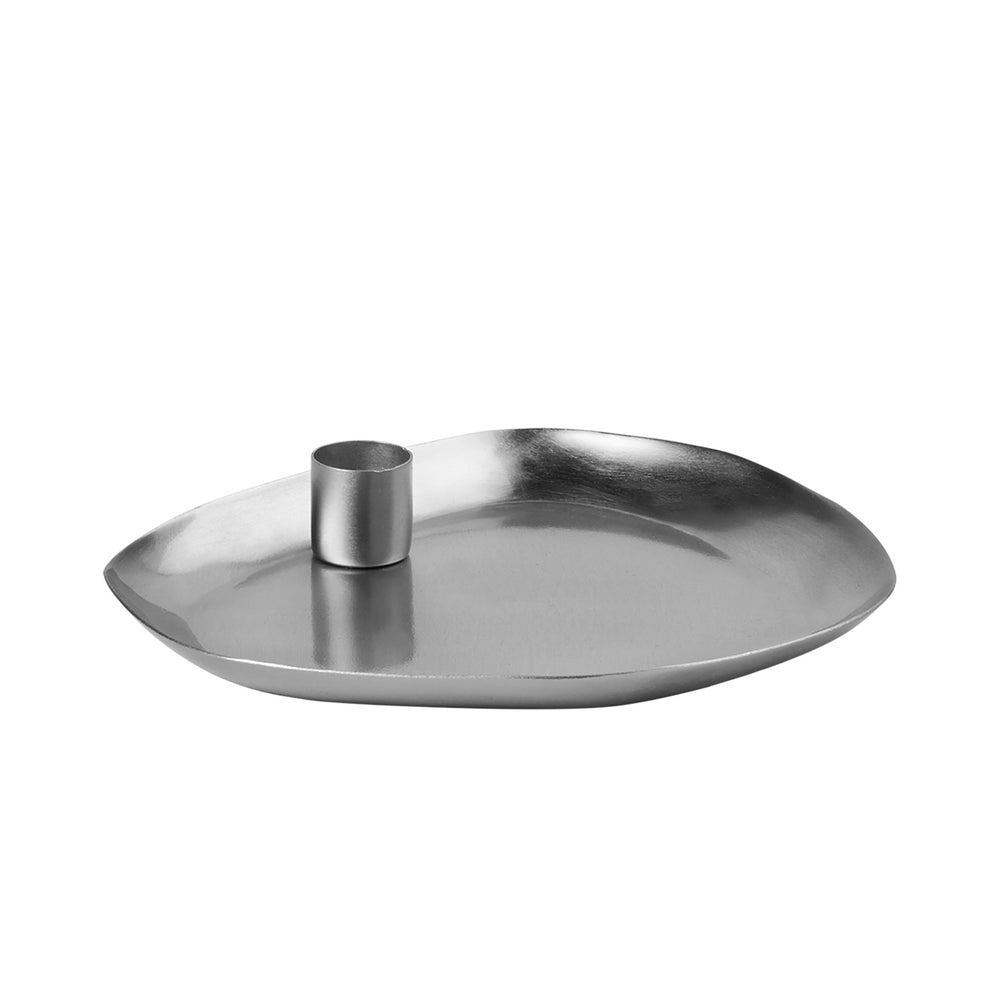 Broste Copenhagen - Mie Kerzentablett | 18 x 16 x 3 cm / silver finish