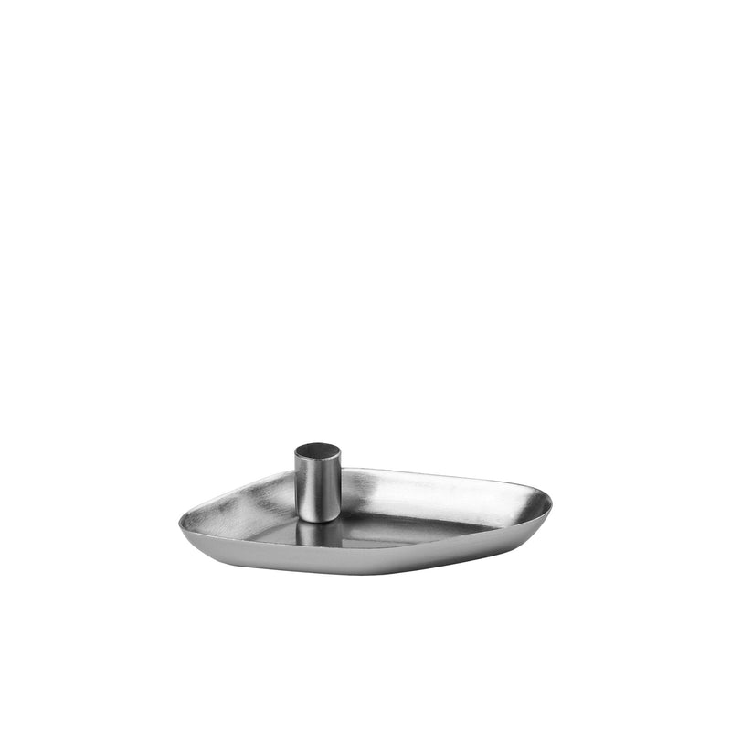 Broste Copenhagen - Mie Kerzentablett | 10 x 8 x 2 cm / silver finish