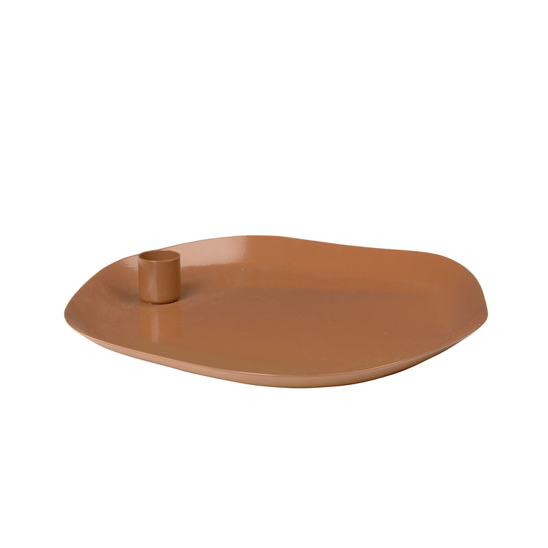 Broste Copenhagen - Mie Kerzentablett | 25 x 25 x 3 cm / caramel brown