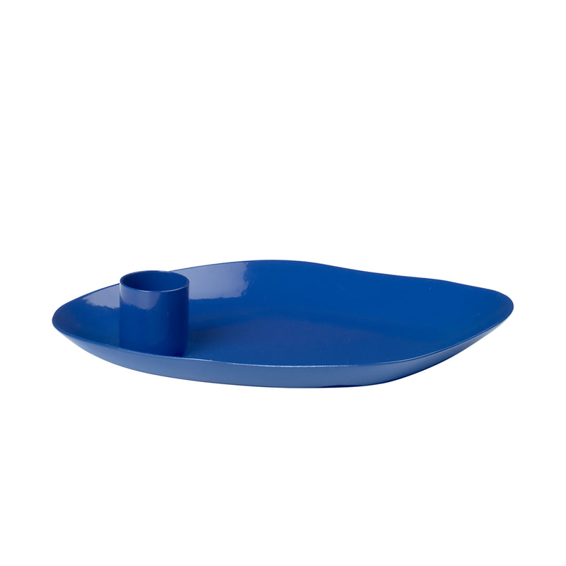Broste Copenhagen - Mie Kerzentablett | 15 x 11 x 3 cm / intense blue