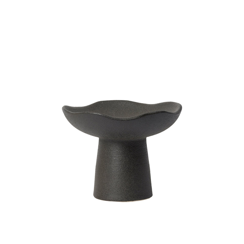 Broste Copenhagen - Momo Kerzenhalter | Ø 15 x H 12 / schwarz matt