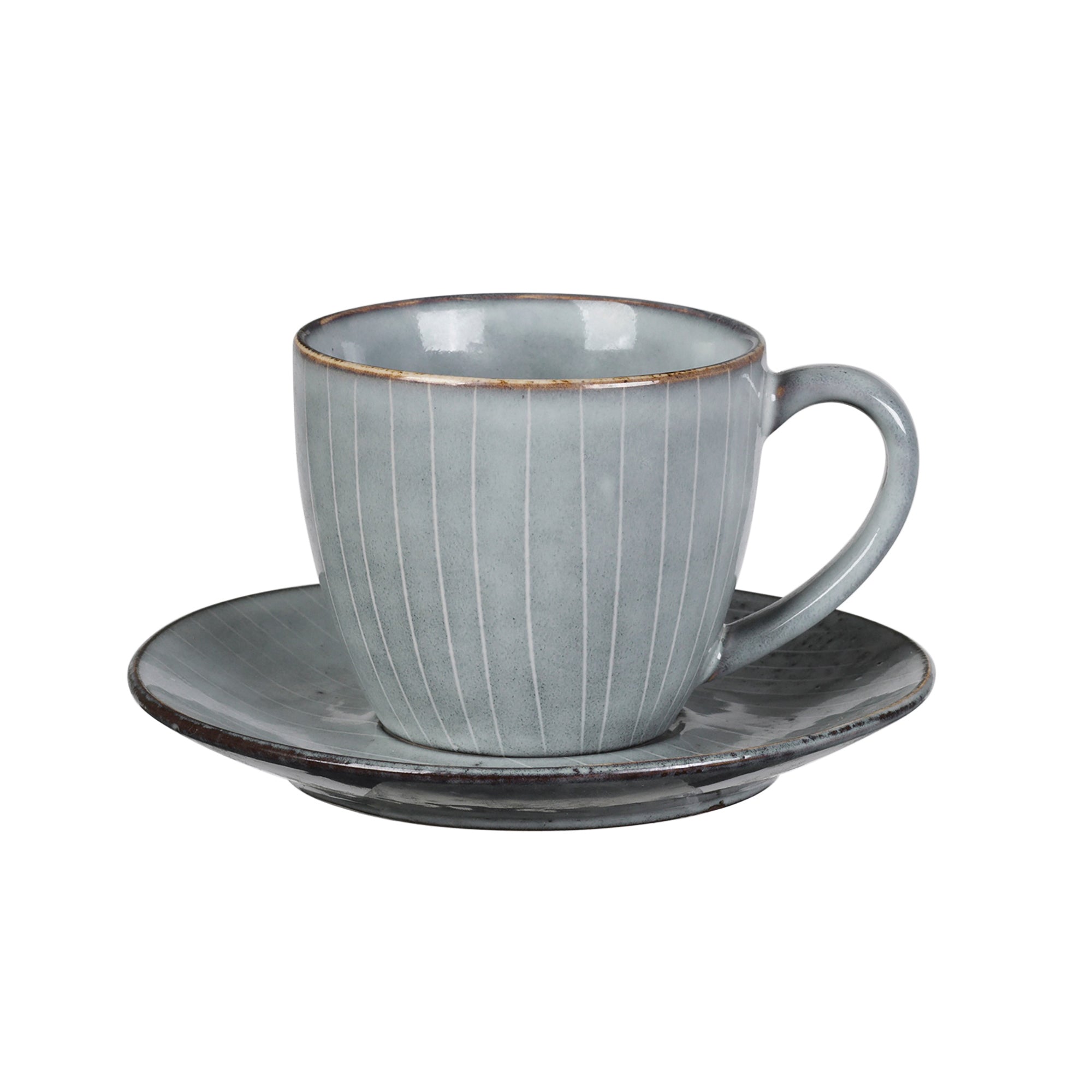 Broste Copenhagen - Nordic Sea Tasse mit Untertasse | 150 ml