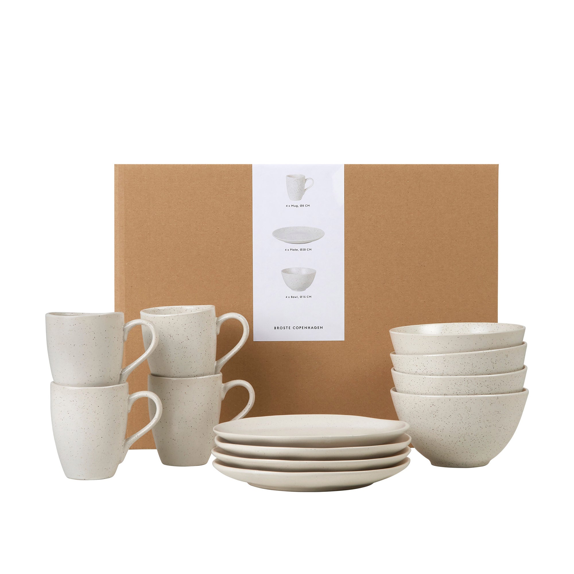 Broste Copenhagen - Nordic Vanilla Geschirrset | Frühstück / 12-tlg.