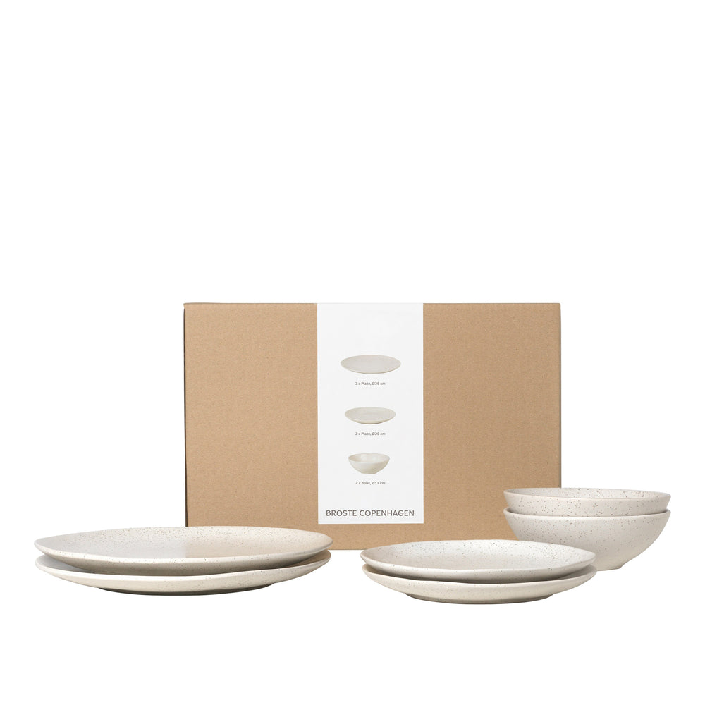 Broste Copenhagen - Nordic Vanilla Geschirrset | Lunch / 6-tlg.
