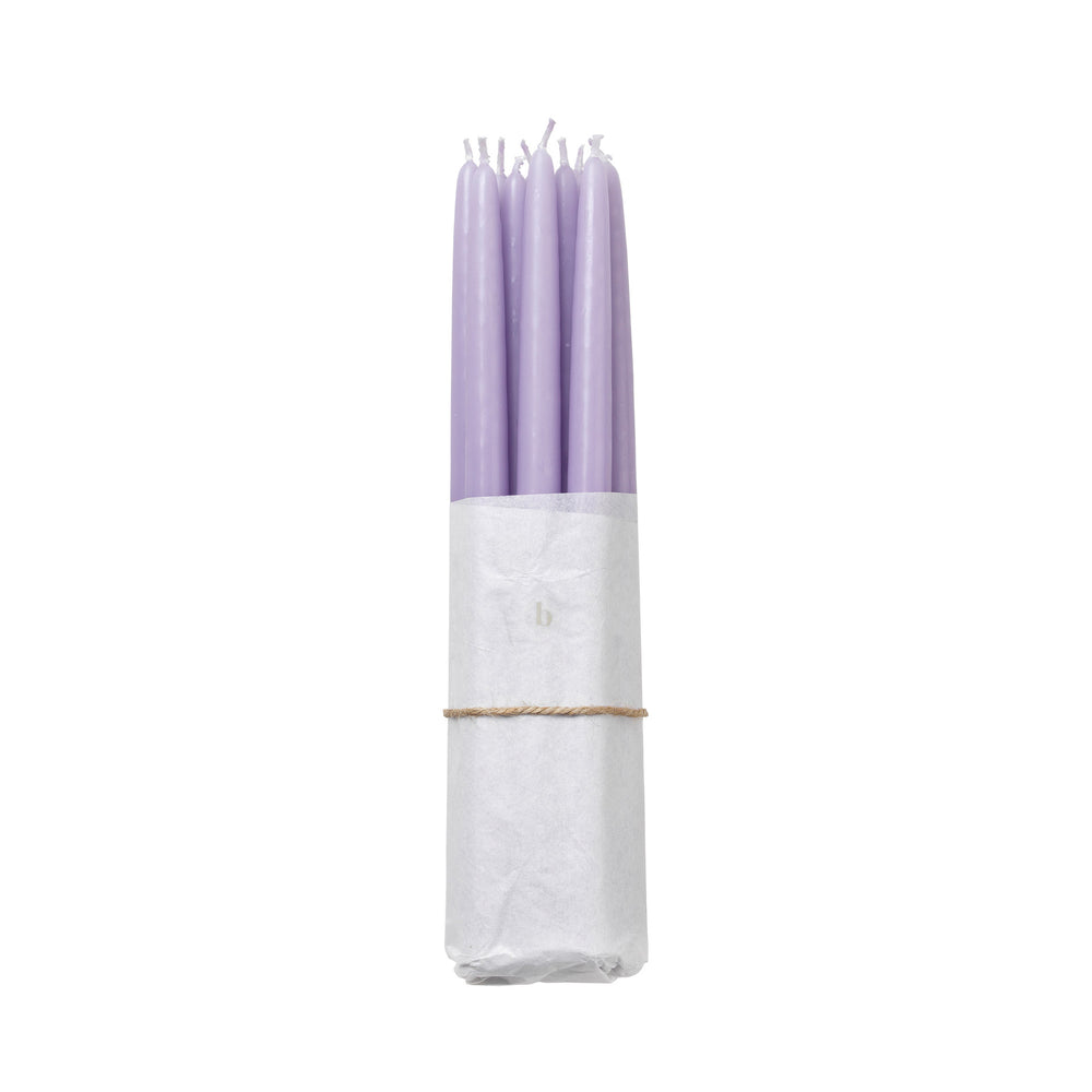 Broste Copenhagen - Tapers getauchte Spitzkerze | orchid light purple