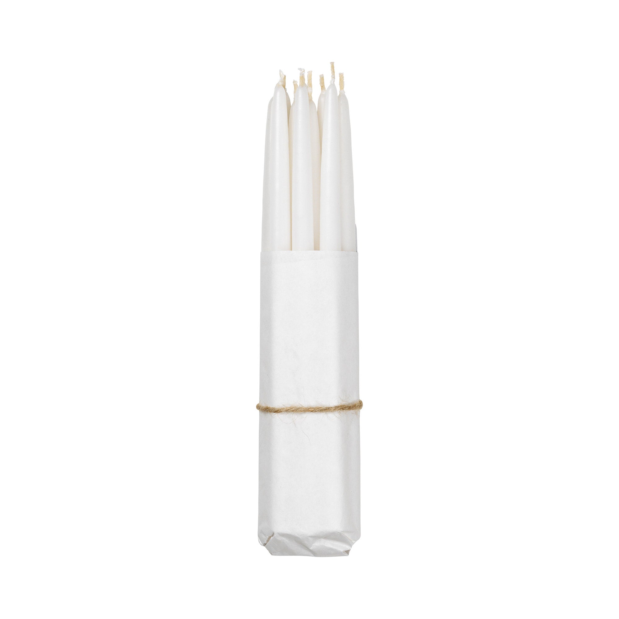 Broste Copenhagen - Tapers getauchte Spitzkerze | pure white