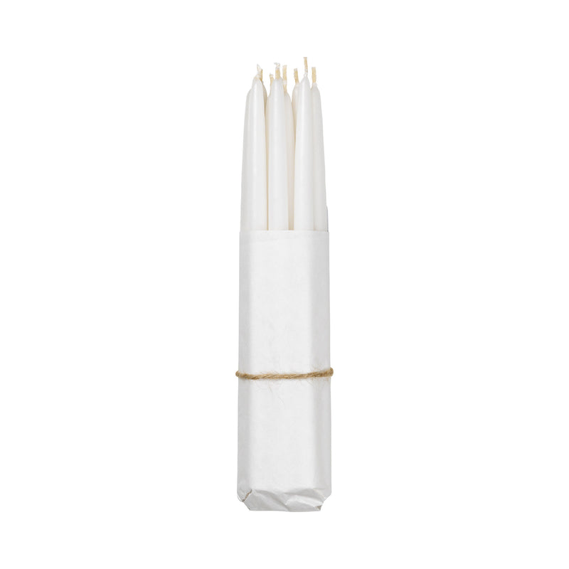 Broste Copenhagen - Tapers getauchte Spitzkerze | pure white