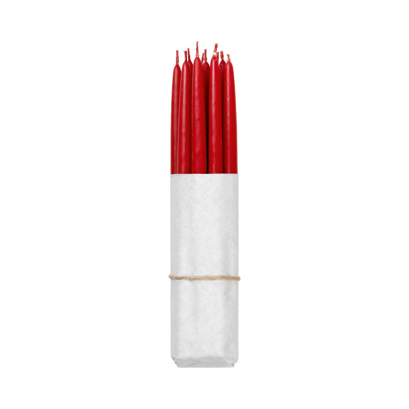 Broste Copenhagen - Tapers getauchte Spitzkerze | truly red