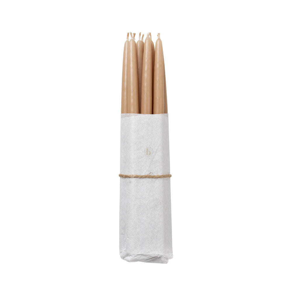 Broste Copenhagen - Tapers getauchte Spitzkerze | walnut