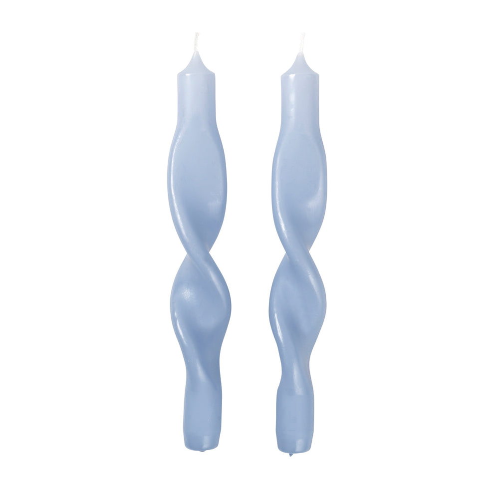 Broste Copenhagen - Twist Kerzen | plain air light blue