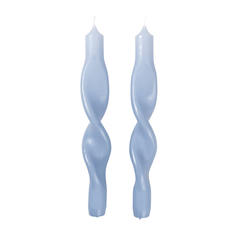 Broste Copenhagen - Twist Kerzen | plain air light blue