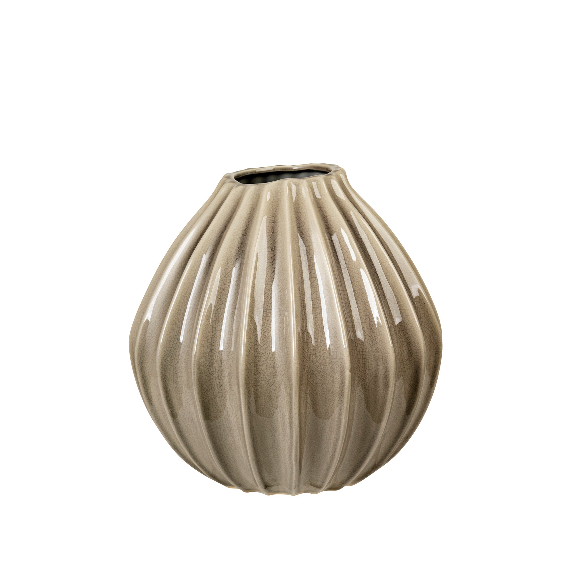Broste Copenhagen - Wide Vase | Ø 30 x H 30 cm / rainy day