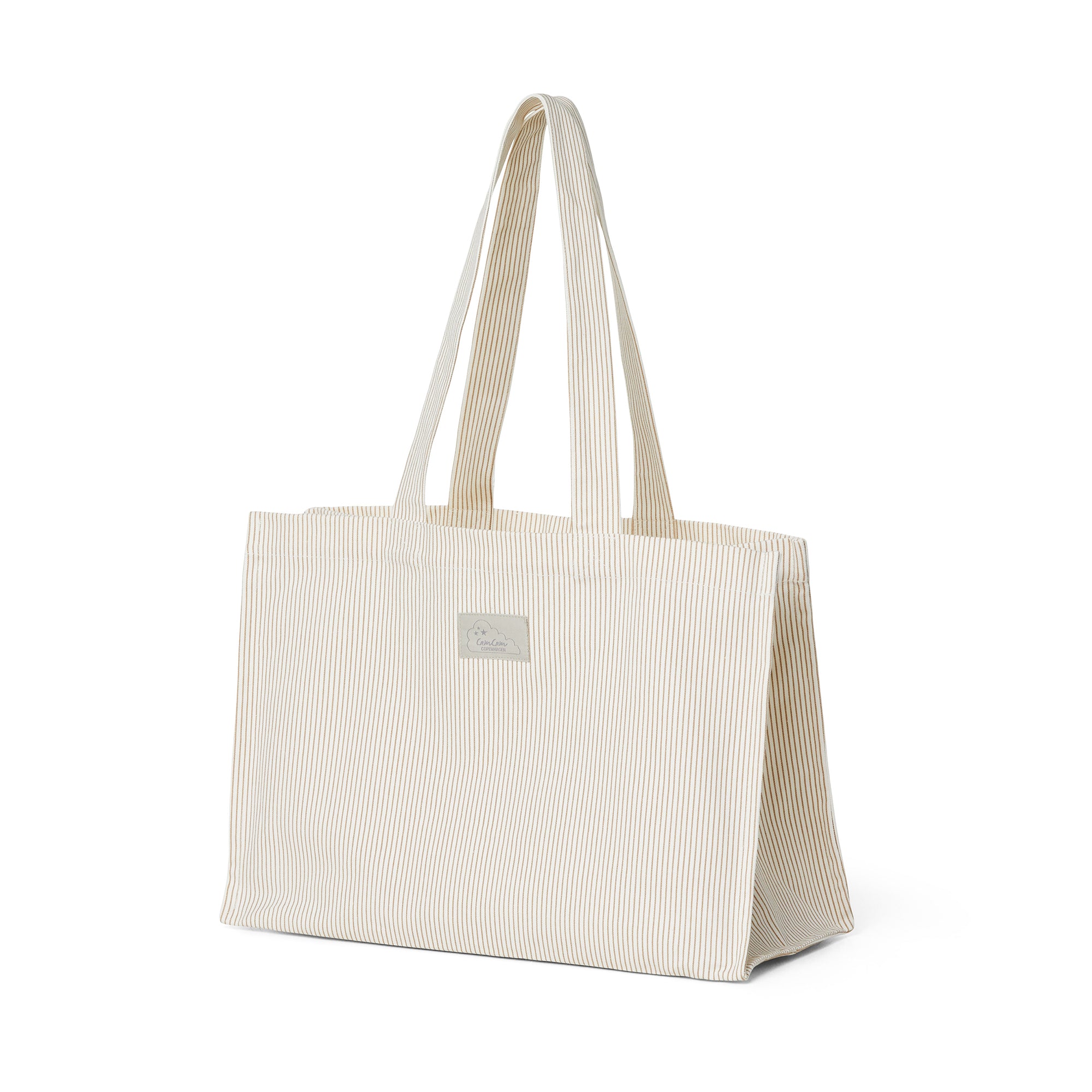 Cam Cam Copenhagen - Canvas Tote Bag | classic stripes camel