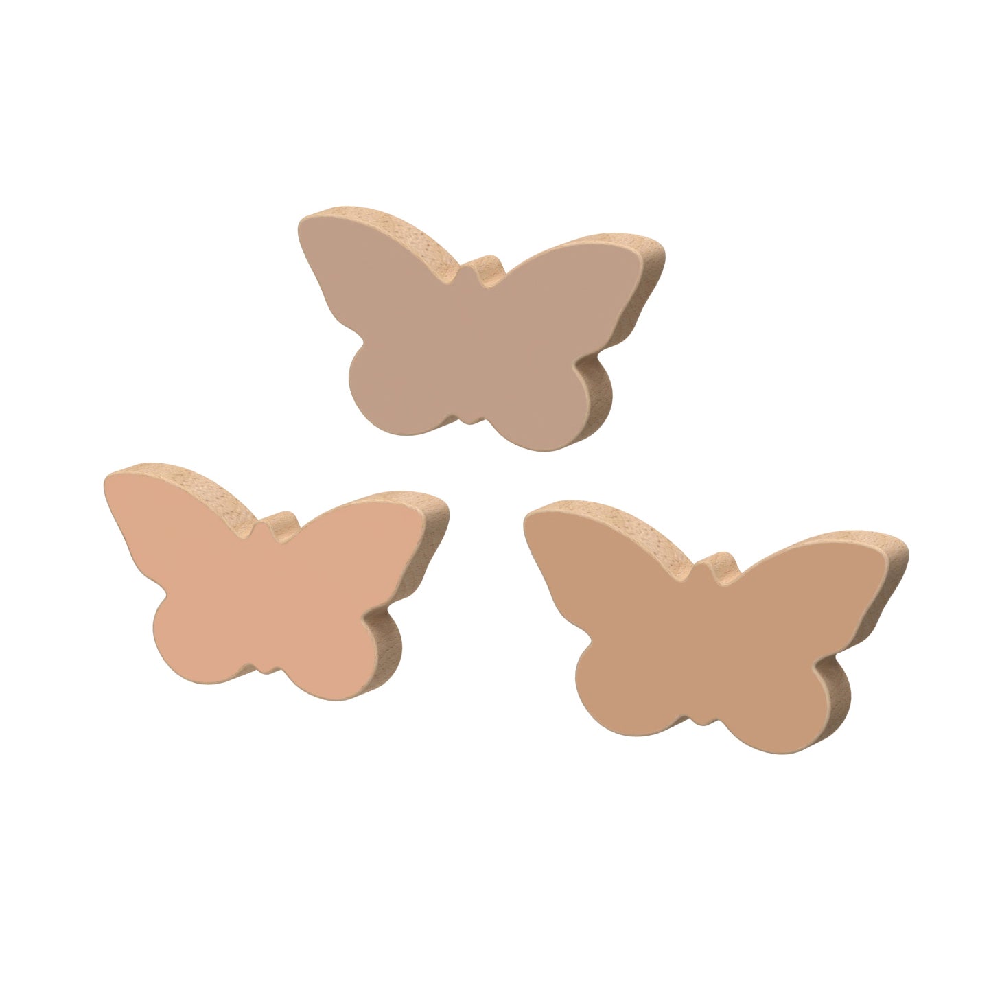 Cam Cam Copenhagen - Haken aus Holz | Schmetterling, rose mix