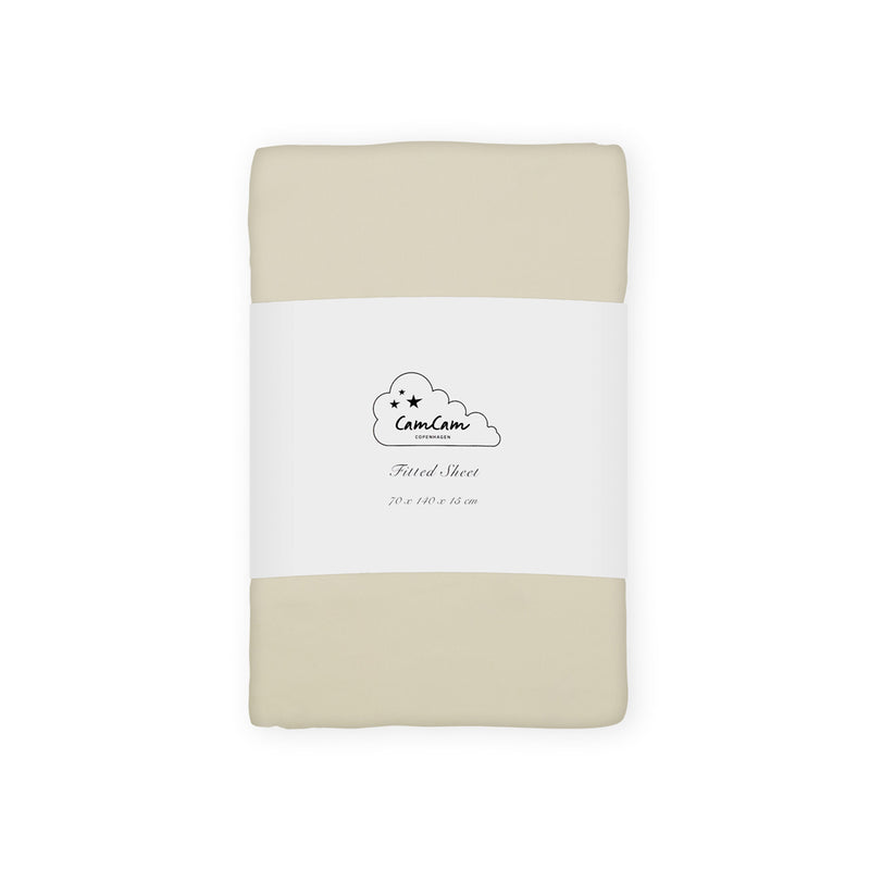 Cam Cam Copenhagen - Kinder-Spannbettlaken | 70 x 140 cm / praline