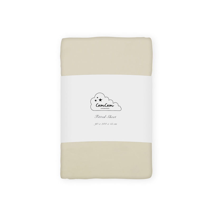 Cam Cam Copenhagen - Kinder-Spannbettlaken | 90 x 200 cm / praline