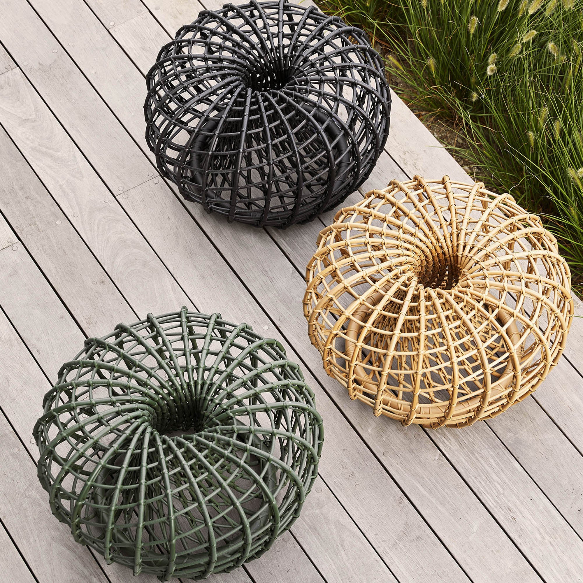 Cane-line - Nest Hocker / Beistelltisch Outdoor | natural