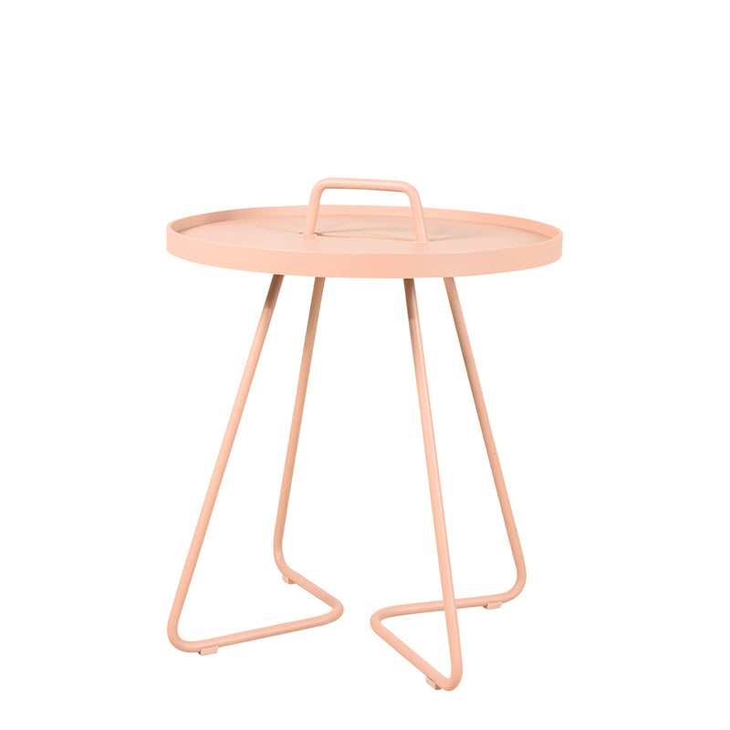 Cane-line - On-the-move Beistelltisch Outdoor | Ø 44 cm / light rose
