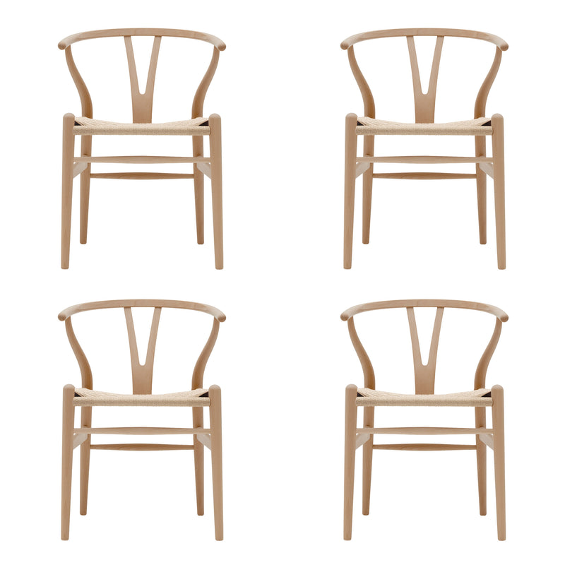 Carl Hansen - CH24 Wishbone Chair Set | 4er-Set / Buche geölt