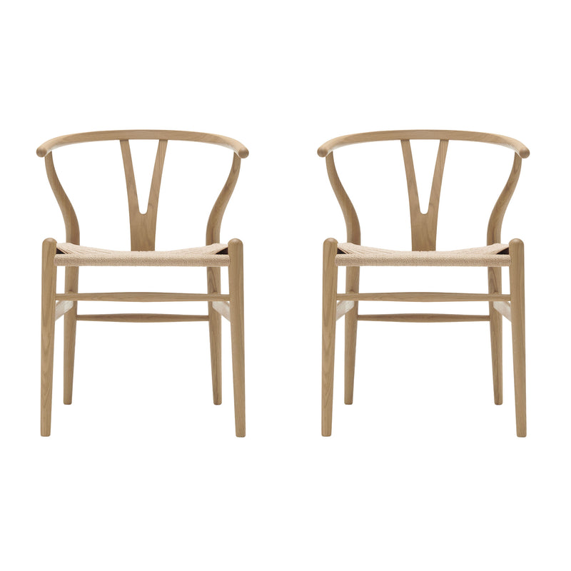 Carl Hansen - CH24 Wishbone Chair Set | 2er-Set / Eiche geseift