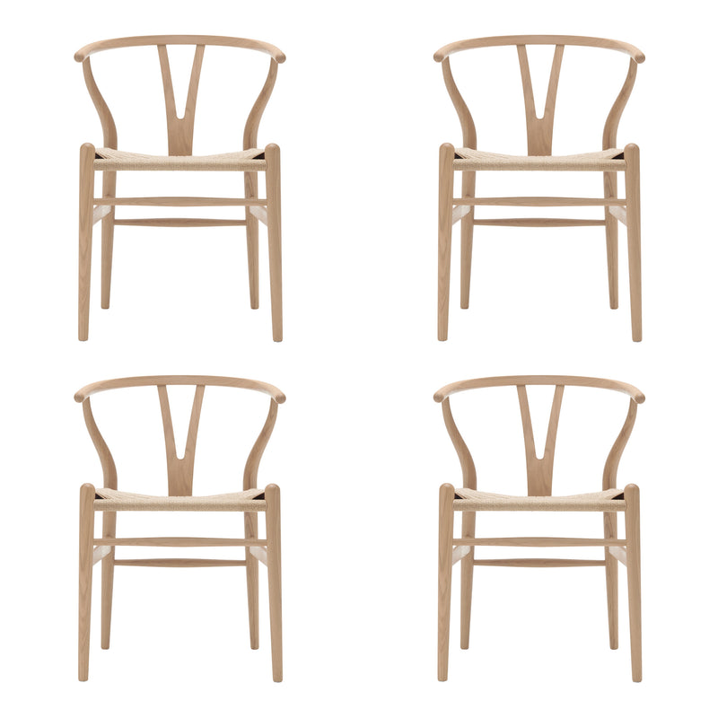 Carl Hansen - CH24 Wishbone Chair Set | 4er-Set / Eiche weiß geölt
