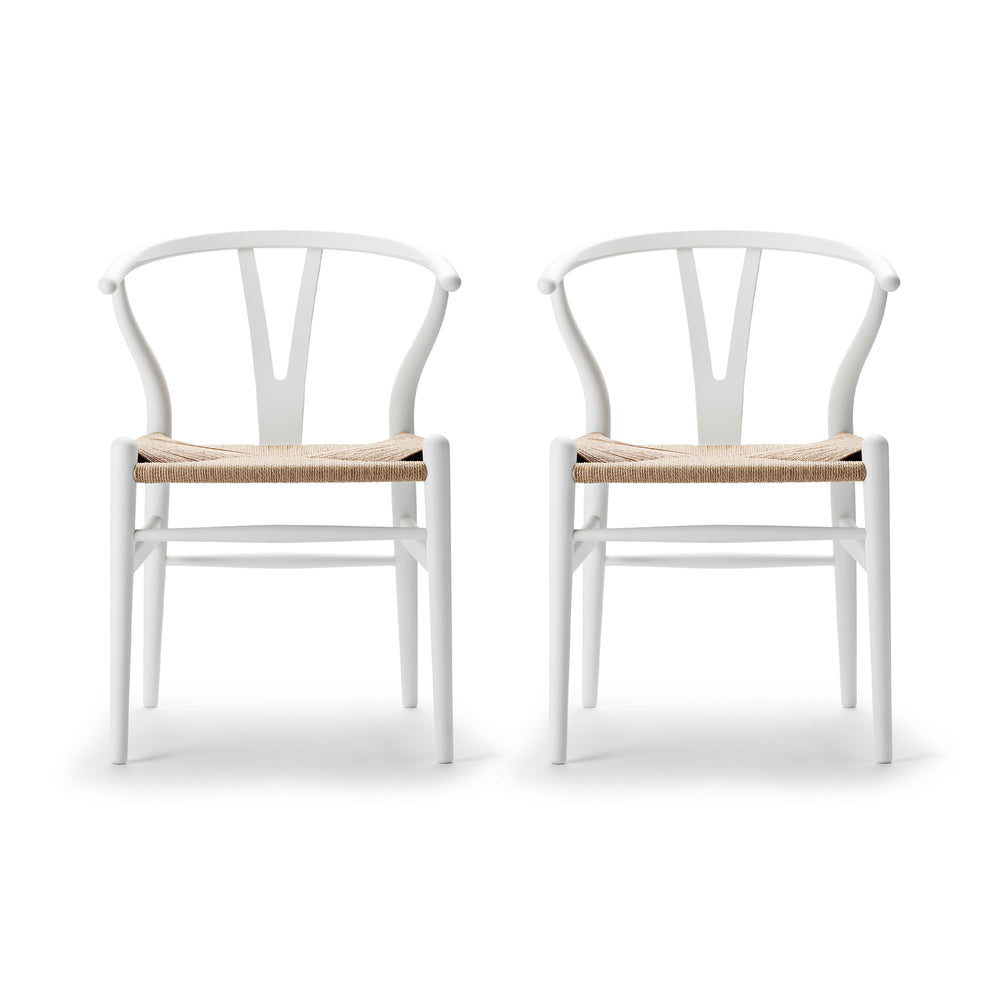 Carl Hansen - CH24 Wishbone Chair Set | 2er-Set / Buche soft white