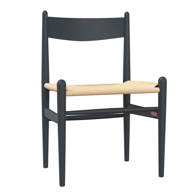 Carl Hansen - CH36 Stuhl | Buche soft blau lackiert