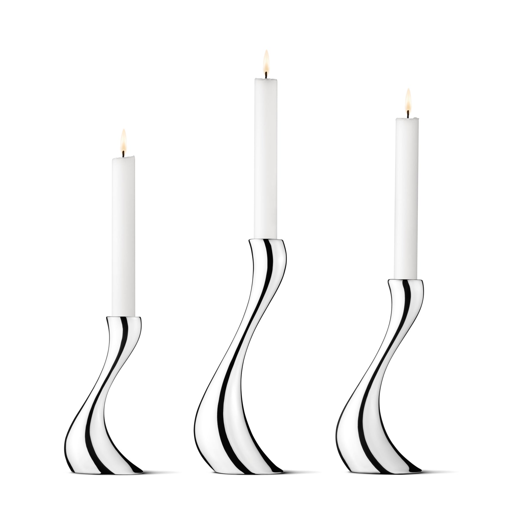 Georg Jensen - Cobra Kerzenleuchter | 3er-Set